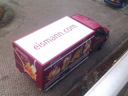 zelfs vanuit de lucht kun je bestellen